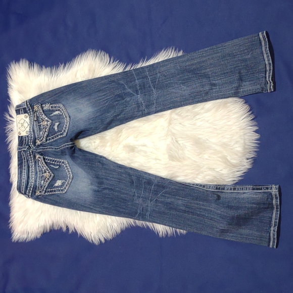 Miss Me Slim Bootcut Jeans size 26 - Picture 3 of 11